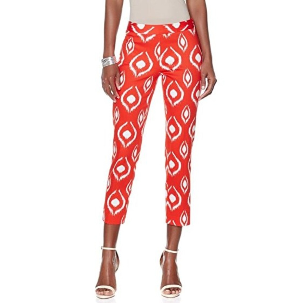 N Natori Ikat Printed Pique Crop Pant
